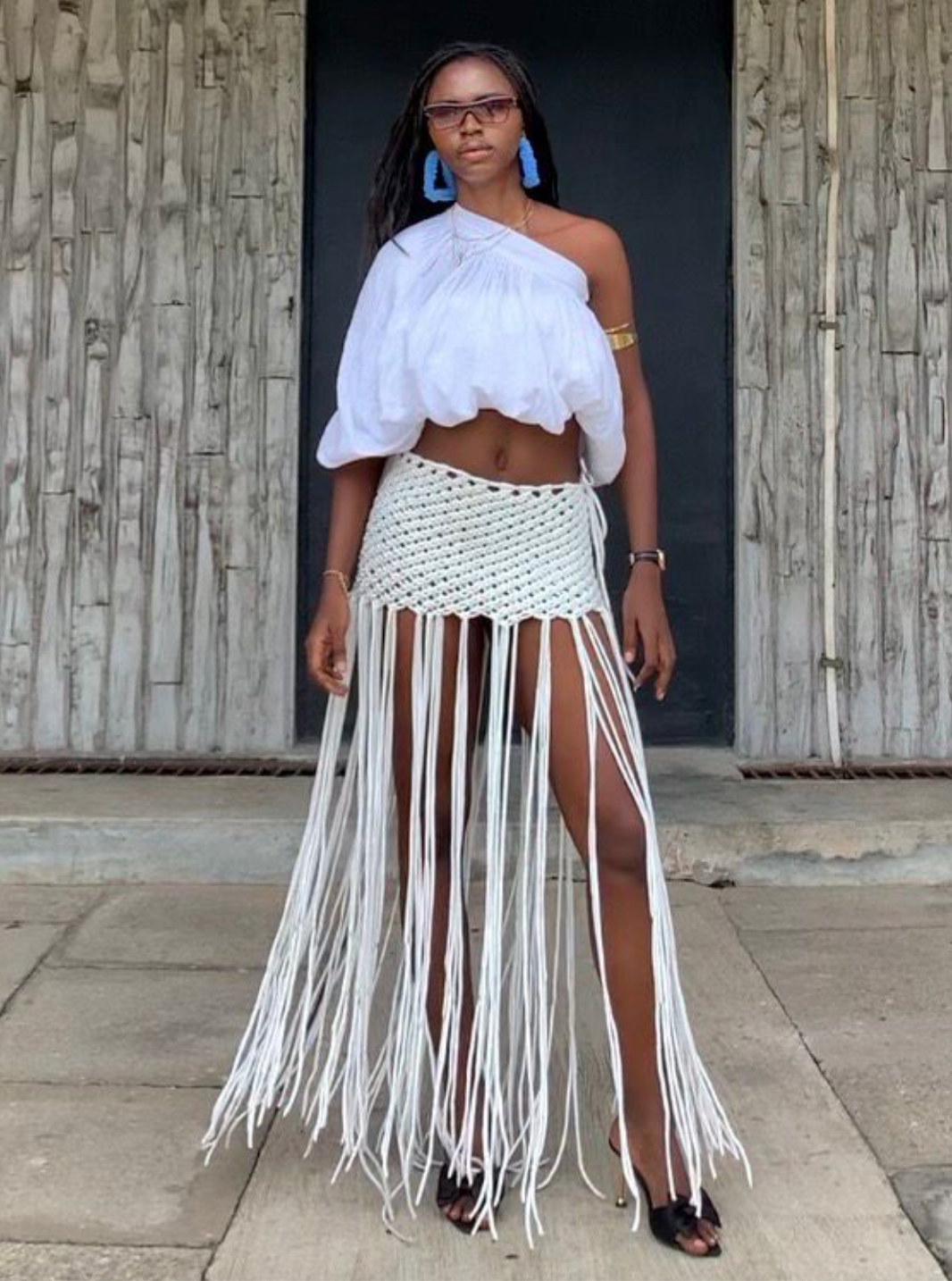 Qreenade Mini Macramé IFAN skirt – ADJOAA