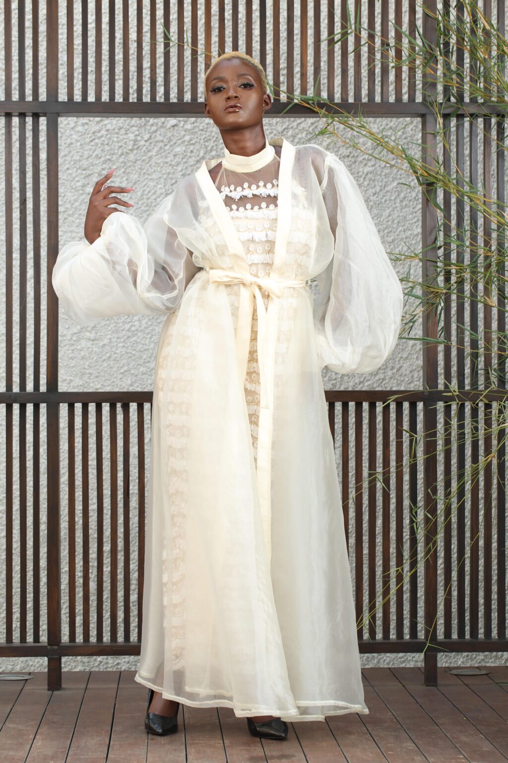 Long Sleeve Kimono Dress White Long Kimono Dress Organza Kimono