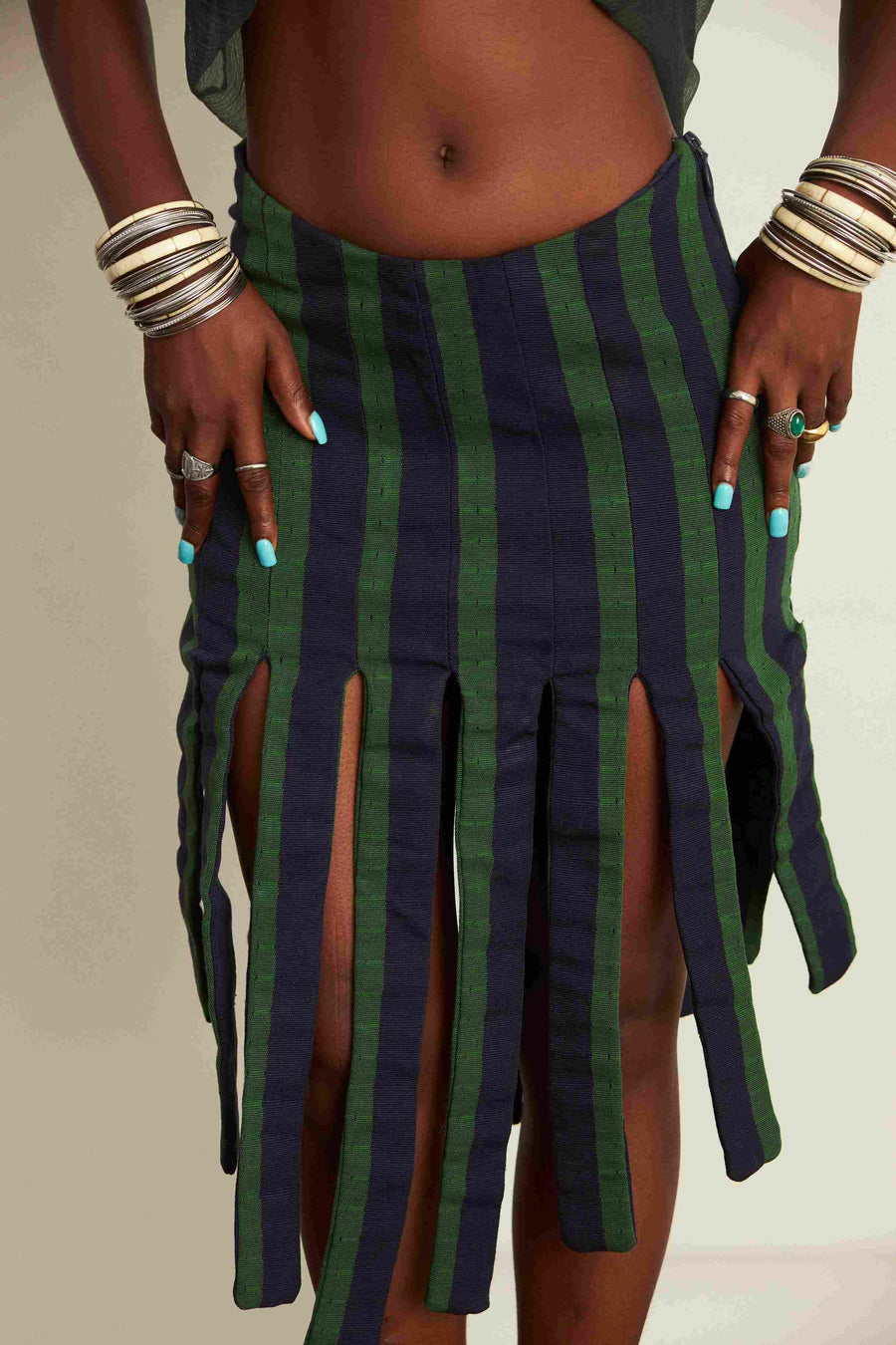 Sisè Aso-oke Fringe Skirt