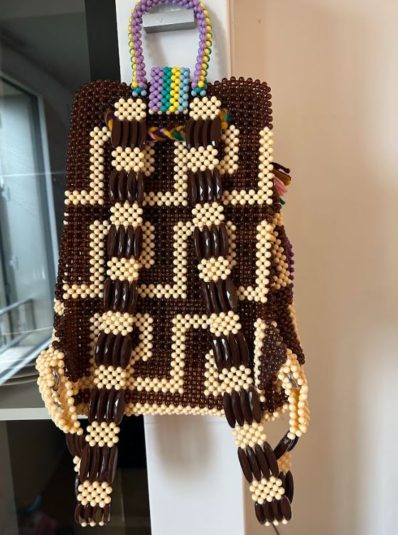 Handmade Beaded Backpack for Kids and Teenagers