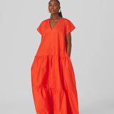M.O.T Dimma maxi dress with short sleeves