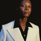 Kente Gentlemen Tema I Black linen shirt  |ADJOAA