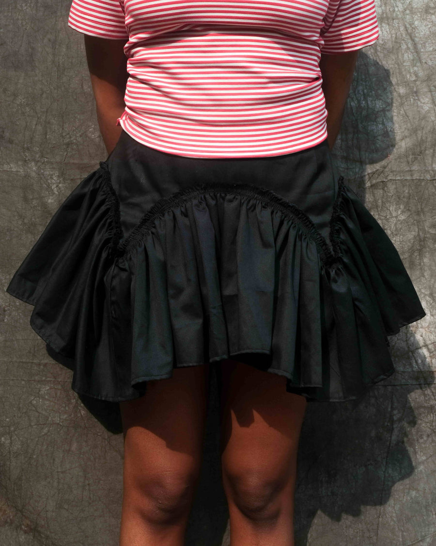 Nyosi Brand Fifi Gathered Skirt Black