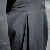 TUG Unisex Black Pleated Trouser | ADJOAA