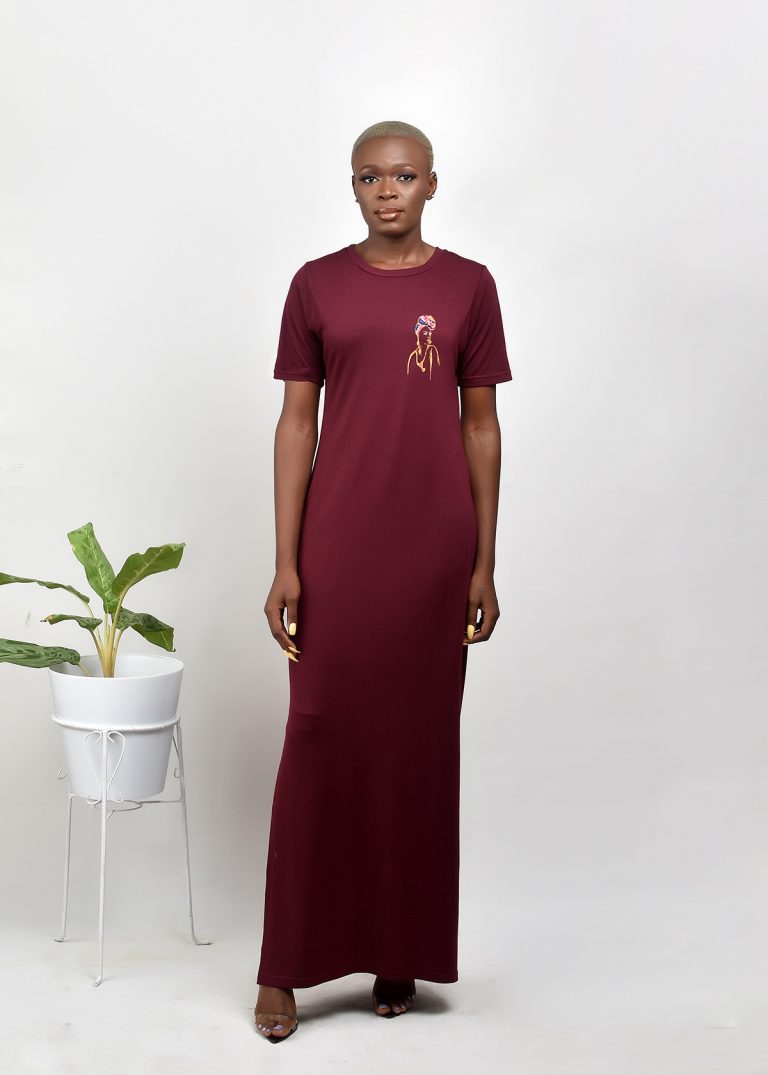 Borad maxi t-shirt dress | Aimas | wedding dress | Nigerian clothing stores online ADJOAA Borad maxi t-shirt dress | Aimas | wedding dress | Nigerian clothing stores online ADJOAA