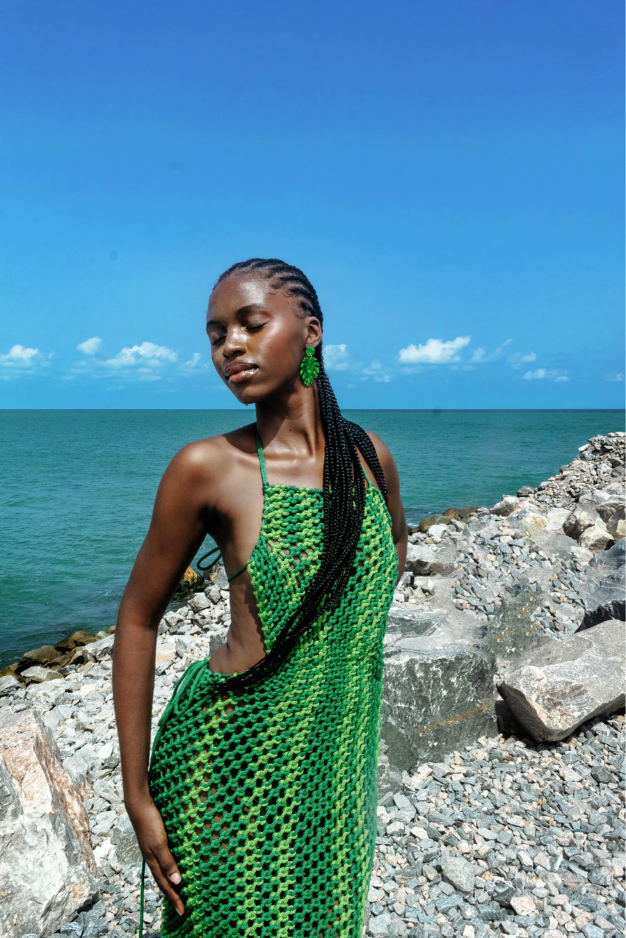 macrame beach dress Lena Macrame Dress