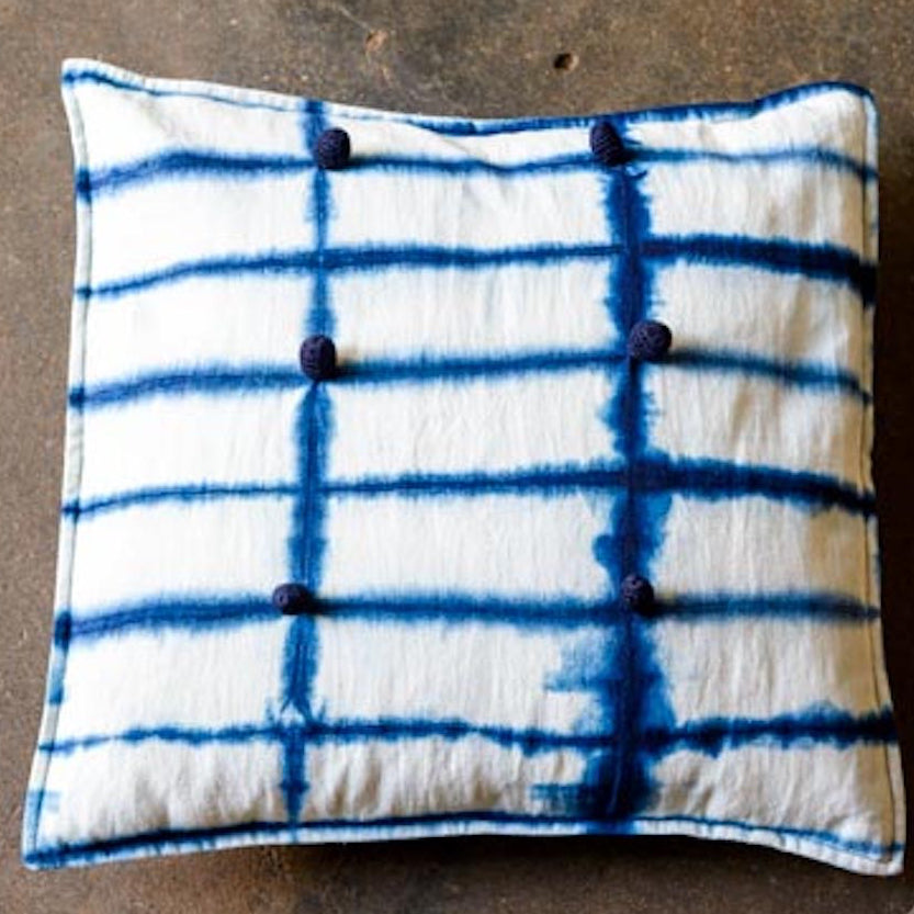 Cushion Design Indigo Tie & Dye Pillow Case