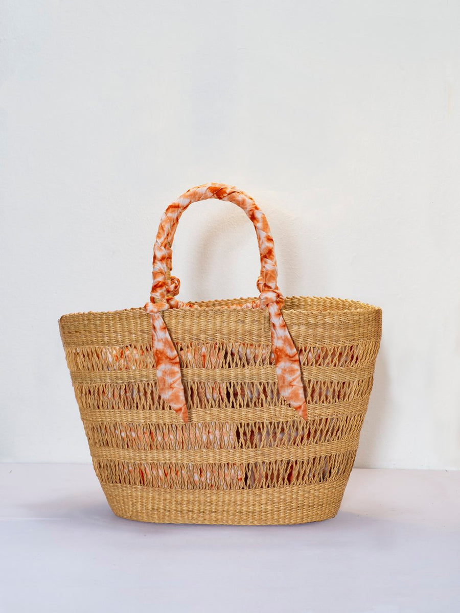 AKETEKETE Ayine Woven Basket Bag - Medium