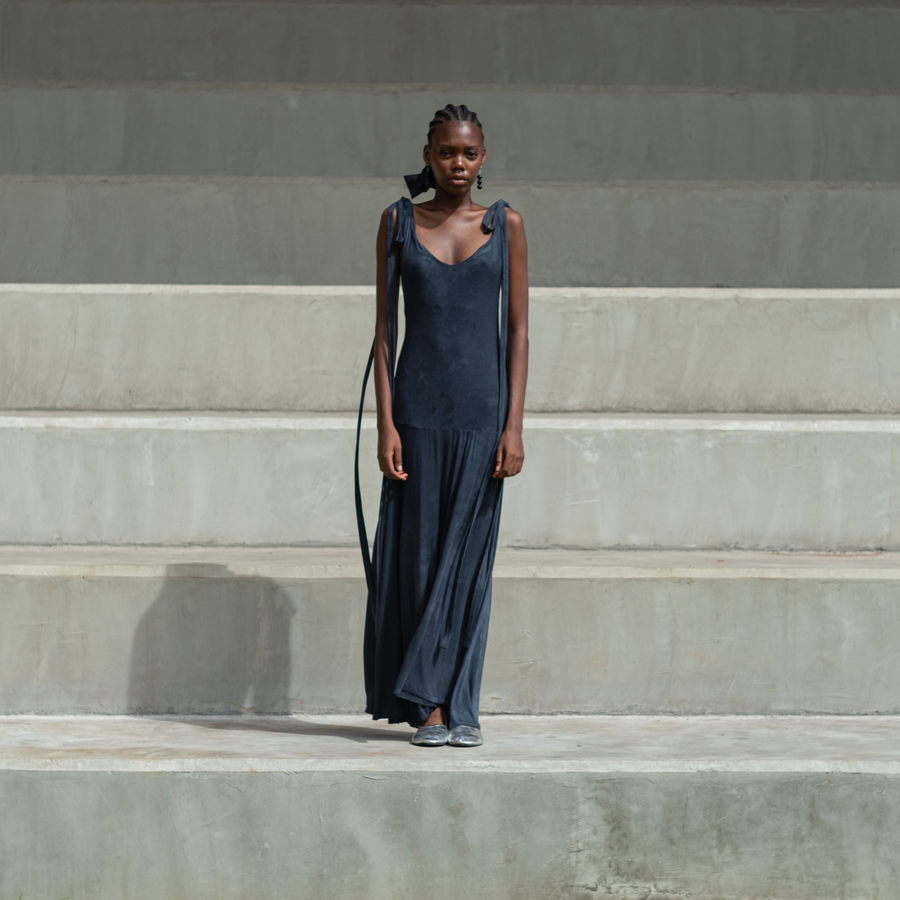 Abiola Olusola KOOTO FULL-LENGTH DRESS WITH LONG SHOULDER STRAPS