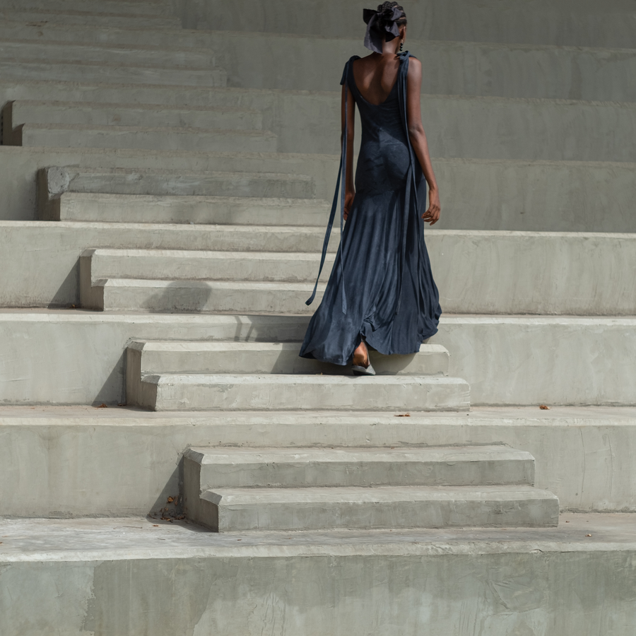 Abiola Olusola KOOTO FULL-LENGTH DRESS WITH LONG SHOULDER STRAPS