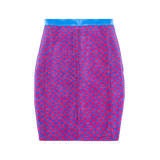 The Akissi I royal blue and pink fully lined and structured skirt