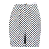 The Akissi III black-and-white fully lined and structured skirt