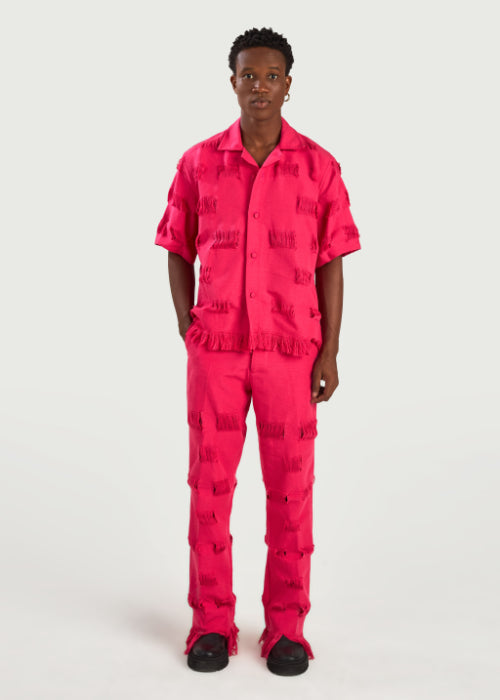 Boyedoe Busumuru II Men's Pink pant and shirt Set