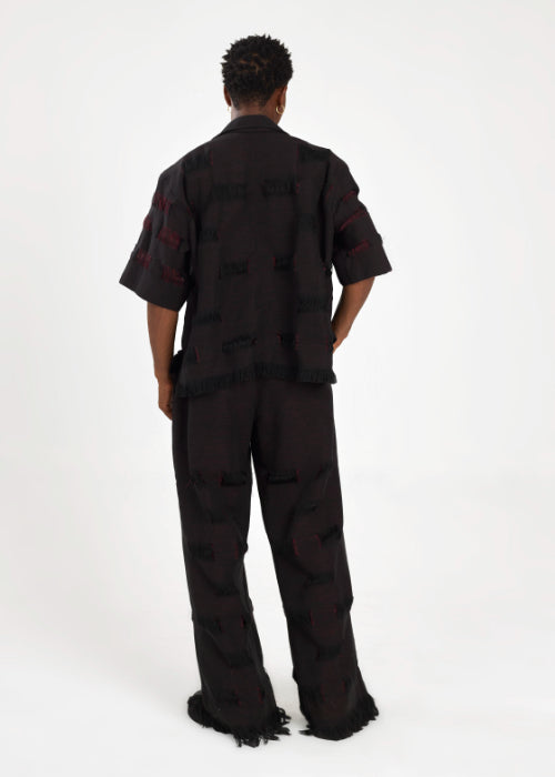 Boyedoe Busumuru II Men's Black Pant and Shirt Set
