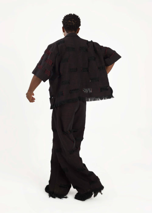 Boyedoe Busumuru II Men's Black Pant and Shirt Set