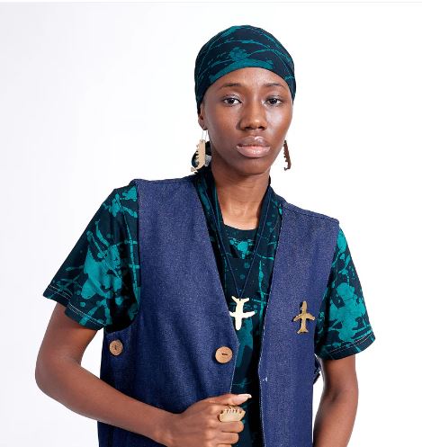 Bloke Patterned airplane batik scarf