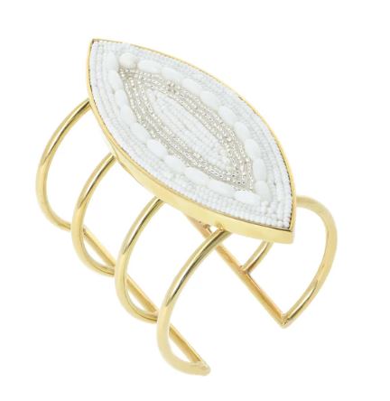 JIAMINI Msambweni Cuff Bracelets with Gold Vermeil