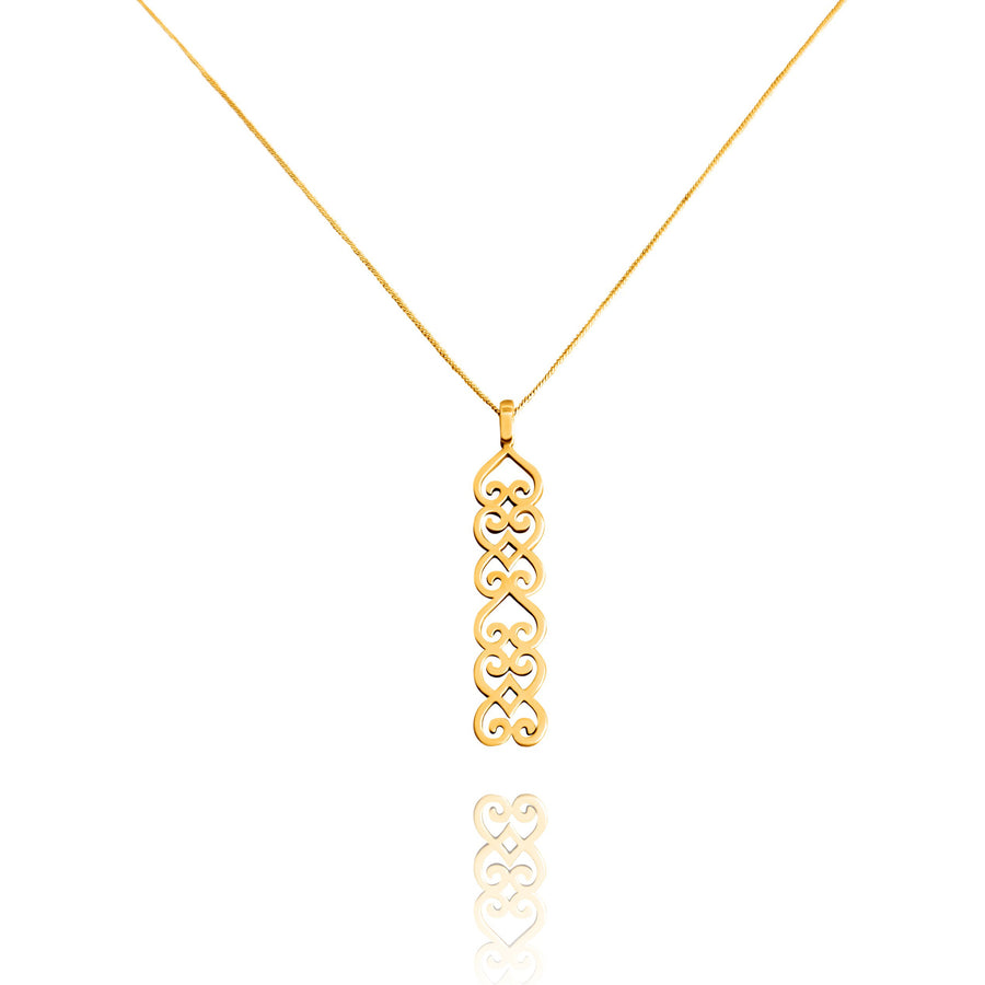 SAHMANI Cocoa Amulet Pendant with Chain
