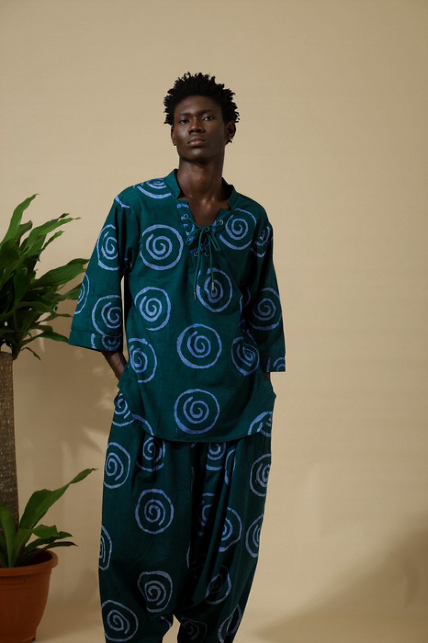 CUTE -SAINT Omu Funtua Cotton Kembe Set | ADJOAA
