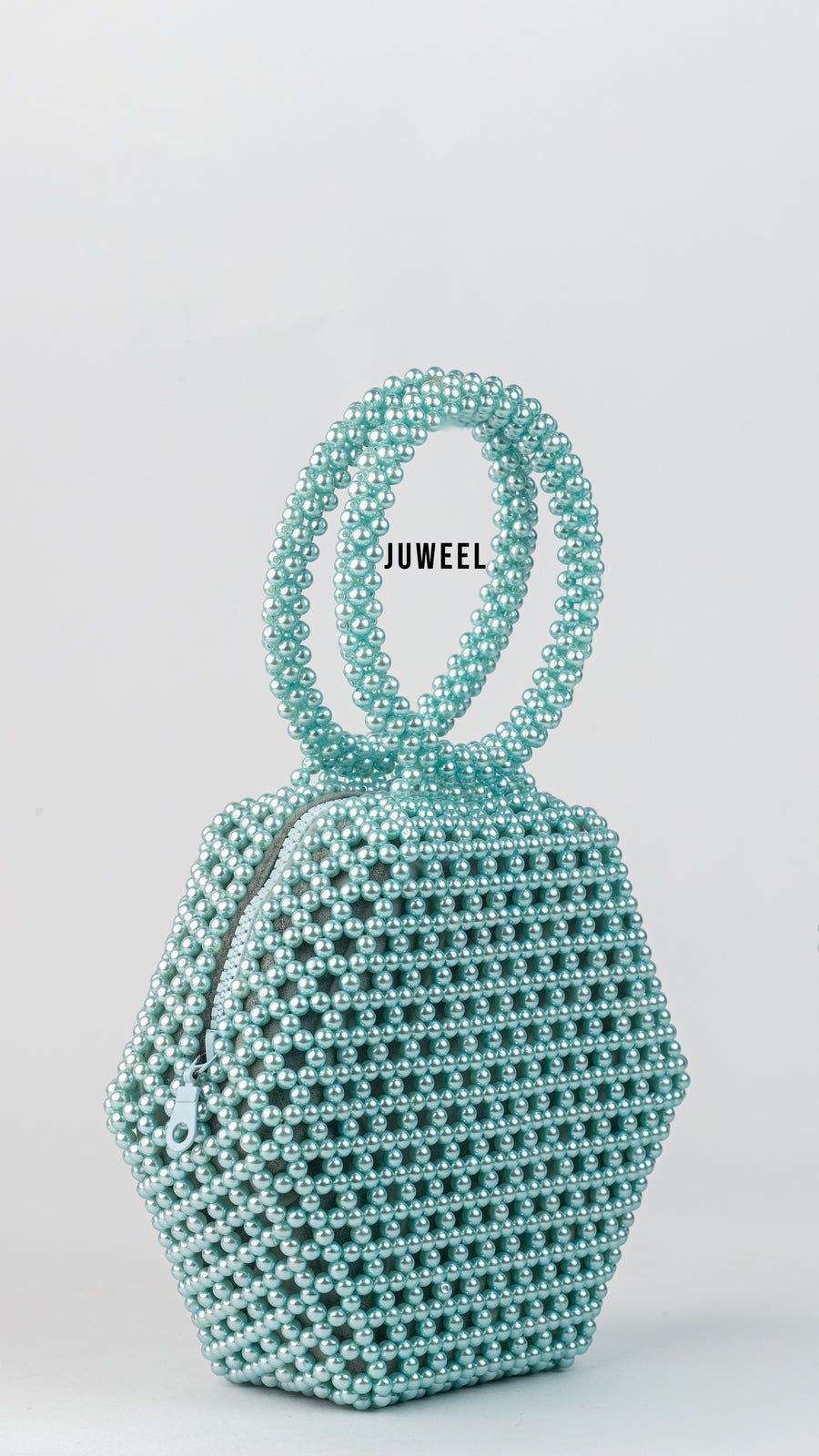 Hexie Beaded Mini Handbag - Green