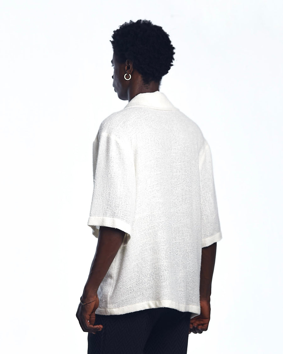AJABENG Asiakwa Cotton-Knit Lapel Shirt