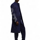 Cute-Saint Demba Coatee Set with 3D embroidery details on the sleeves