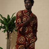 Cute-Saint Ife Short Set with three-quarter-length sleeves shirt