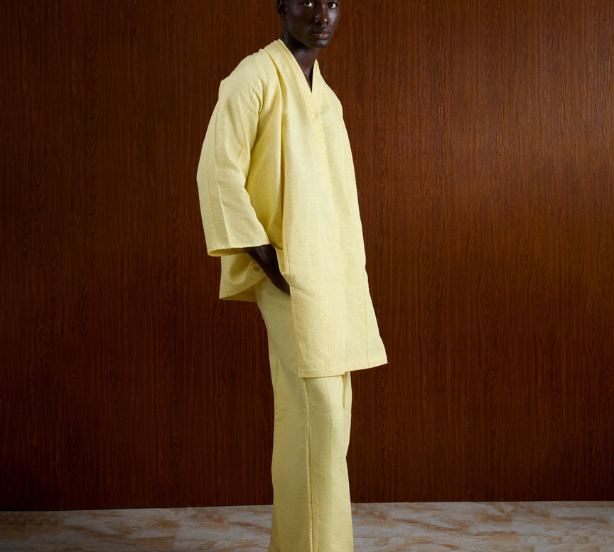KAYADUA Mofla Pants in Butter Yellow | ADJOAA