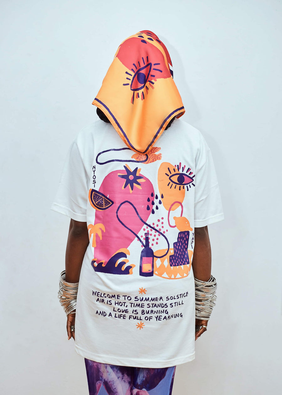 Nyosi Brand printed Summer Solstice T-Shirt, Nyosi, and Yadi Collaboration