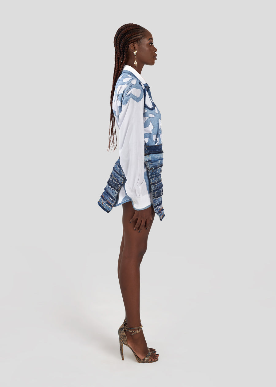 Boyedoe Odeefuo Shirt with Odeefuo Skirt & Shirt Set