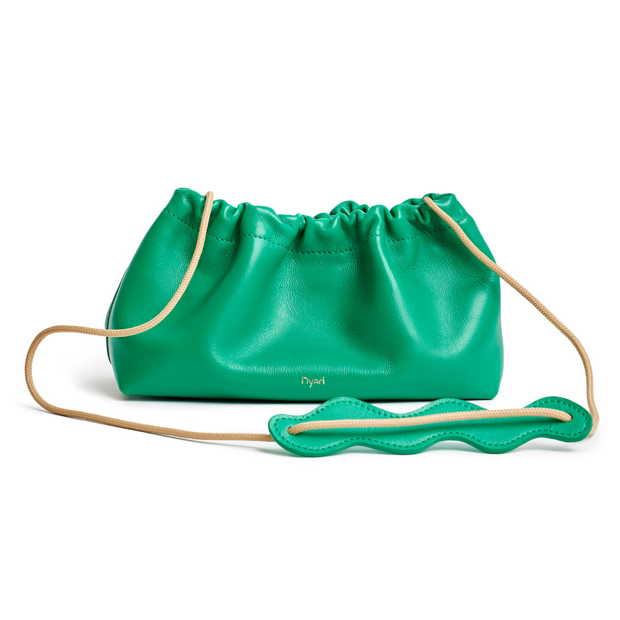 Project Dyad || Lawn Green Rope Strap Magnet Button Closes Wave Bag