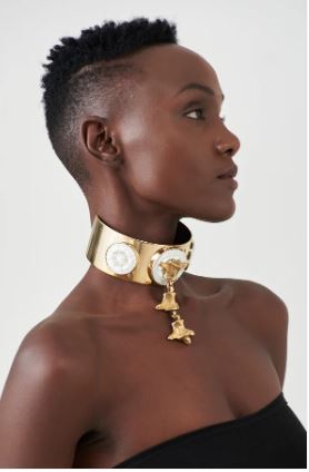 JIAMINI Nyali Spine Choker Necklace