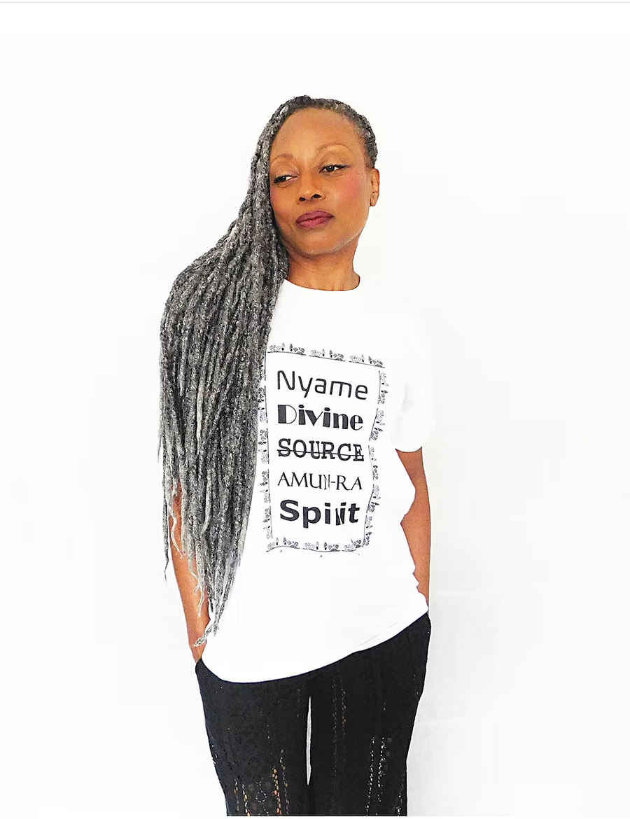 ER-ZUM-AH Eyes To The Sky Spiritual T-Shirt - White