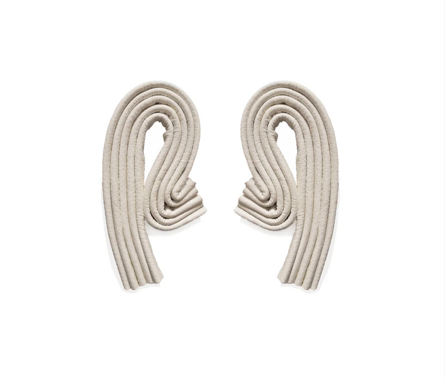 XITA Flow earrings - white medium