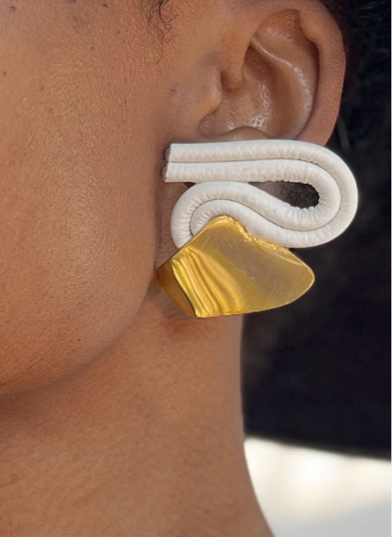 XITA Evoke earrings - mini white