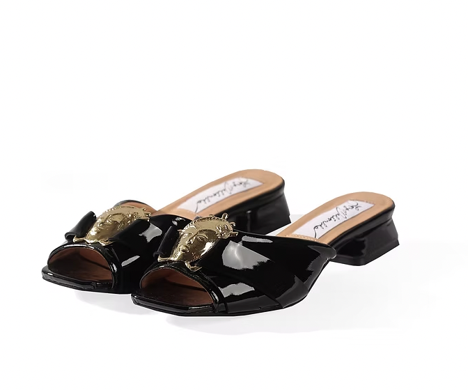 Loza Maleombho Open Toe leather MELANIE Flat Mules