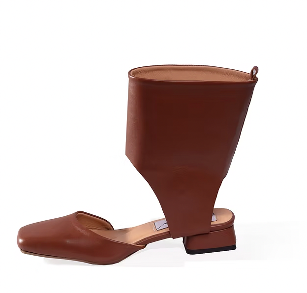 Loza Maleombho Cut Out Leather ANGRÉ Ankle Boots