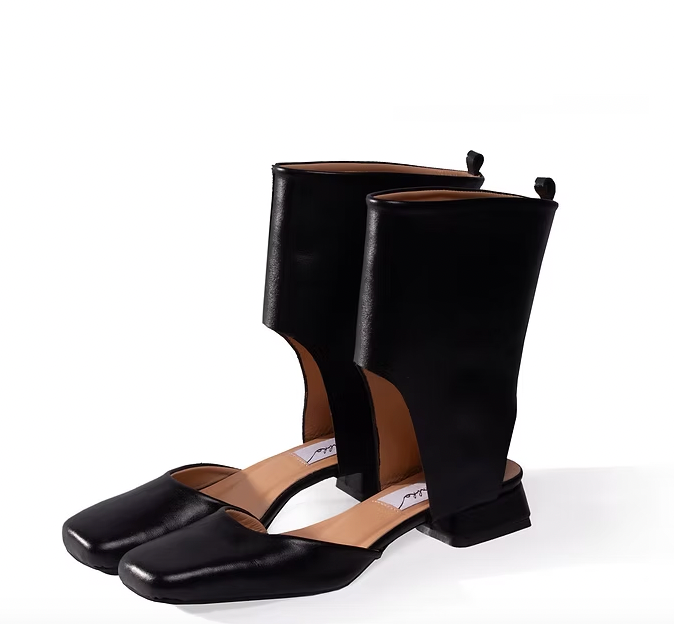 Loza Maleombho Cut Out Leather ANGRÉ Ankle Boots