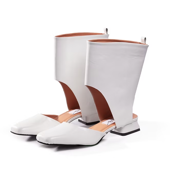 Loza Maleombho Cut Out Leather ANGRÉ Ankle Boots