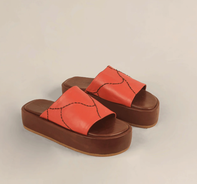 Maliko Hand Embroidered Leather OGO Sandals
