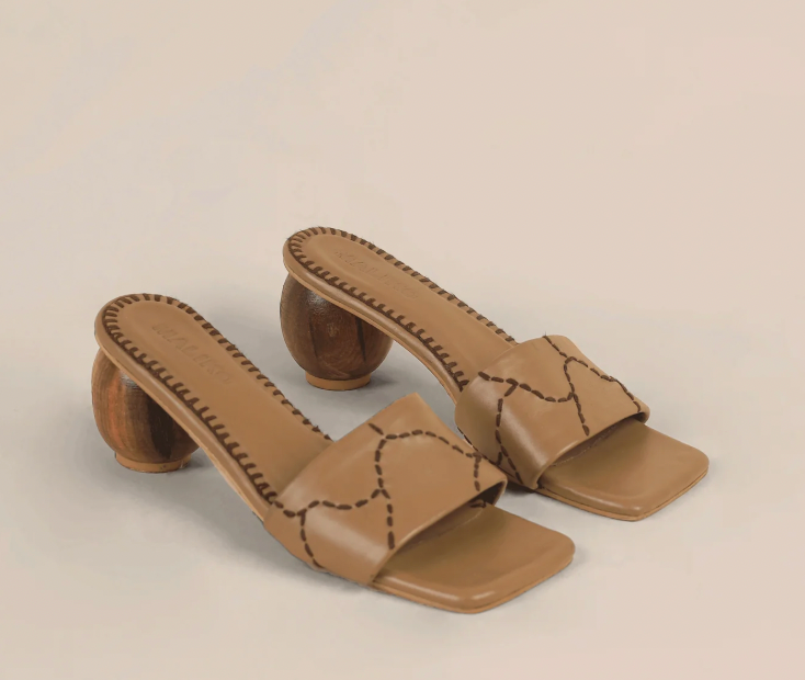 Maliko Hand Embroidered Round Heel UJU Sandals