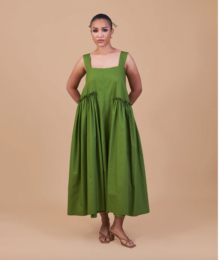 M.O.T Gathered Side Yemisi Cropped Jumpsuit