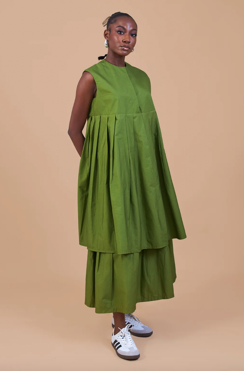 M.O.T Sleeveless Pleated Didun Top