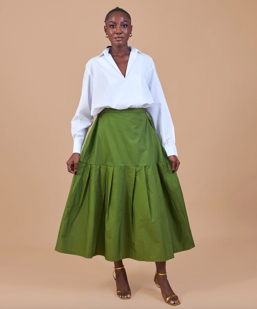 M.O.T Pleated Cotton Didun Skirt