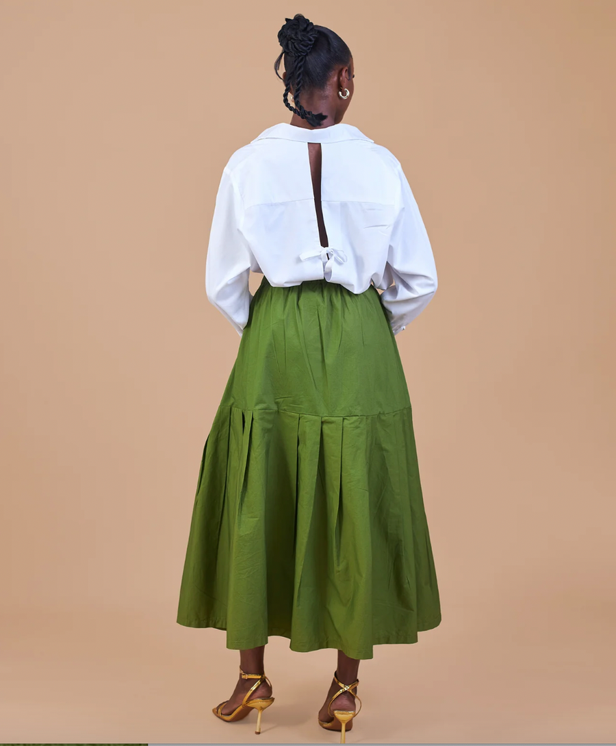 M.O.T Pleated Cotton Didun Skirt