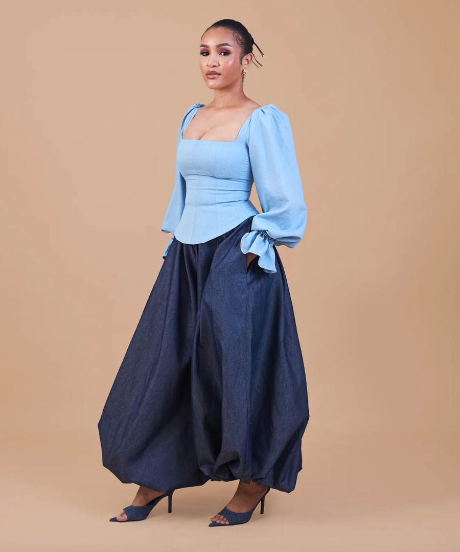 M.O.T Corset Top and Balloon Pants Ajoke Set