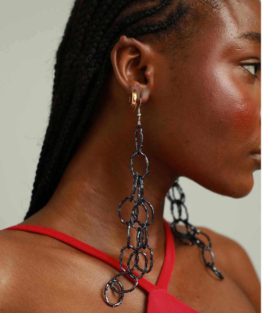 Mairachamp Chain Cascade ARIELLE Beaded Earring