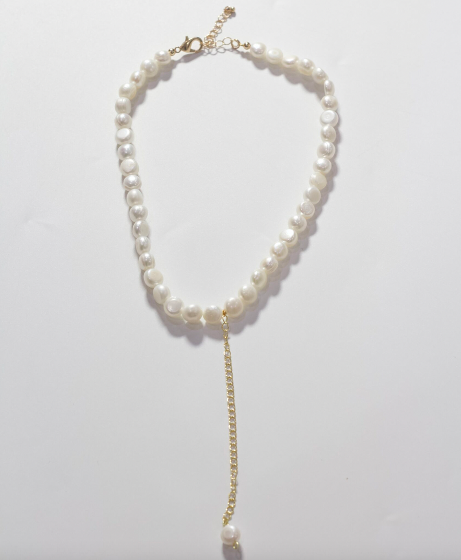 Mairachamp CAMILLE Drop Chain Pearl Necklace