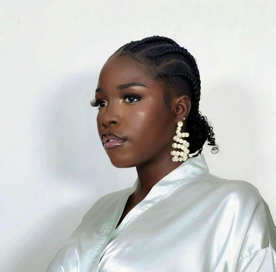 Mairachamp MARA Spiral Pearl Statement Earrings