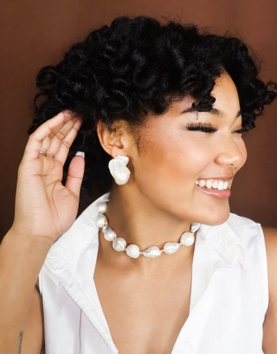 Mairachamp ONAH Organic Pearl Studs